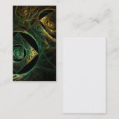 Vibrations magiques Carte de visite d'art Abstrait (Devant / Derrière)