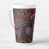 Vibrations positives Latte Mug (Angle gauche)