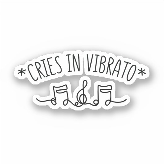 VIBRATO SINGCRISIS IN VIBRATO STICKER (Voorkant)