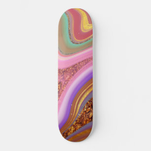 vibratory color art skateboard