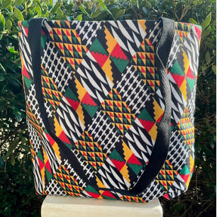 Vibreren Afrikaanse Abstracte kleuren Draagtas
