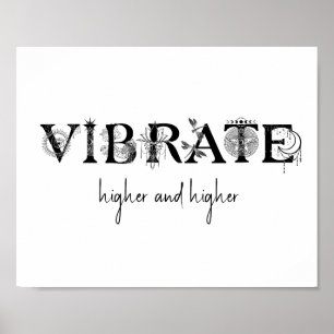 Vibreren hoger en hoger Lotus libel 8x10" Poster