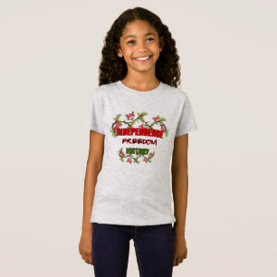 Viburnum-vertakkingen met tekstontwerp t-shirt