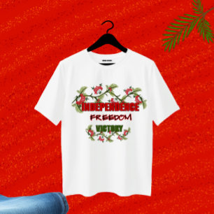 Viburnum-vertakkingen met tekstontwerp t-shirt