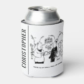 Vicar & Bridegroom tijdens huwelijksceremonie Blikjeskoeler (Blikje Voorkant)