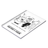 Vicar zegt dat er geen Cartoon voor kleine afdrukk Notitieboek (Linkerzijde)