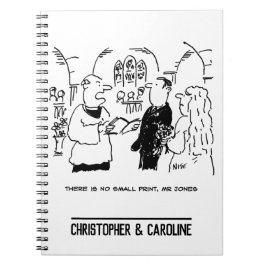 Vicar zegt dat er geen Cartoon voor kleine afdrukk Notitieboek