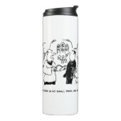 Vicar zegt dat er geen kleine Cartoon thermisch af Thermosbeker (Gedraaid links)