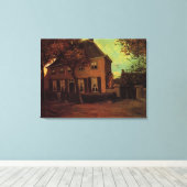 Vicarage in Nuenen door Vincent van Gogh Canvas Afdruk (Insitu (Houten vloer))
