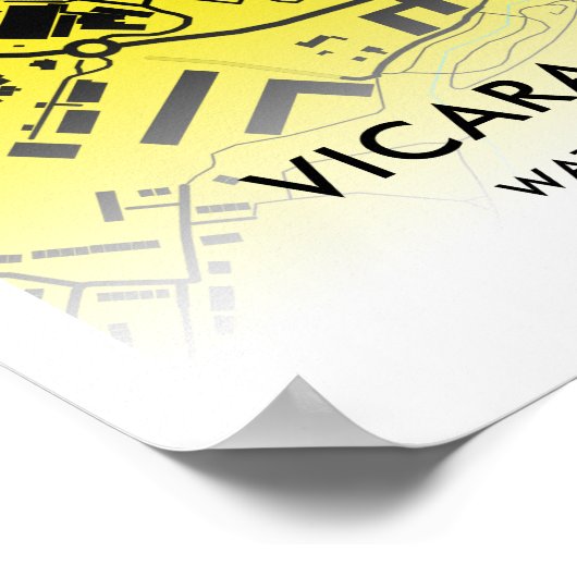 Vicarage Road Poster – thuisbasis van Watford FC, (Hoek)