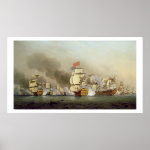 Vice-admiraal Sir George Anson's Victor (1697-1762 Poster
