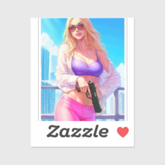 Vice Baby – Miami Heat with a Killer Smile Sticker