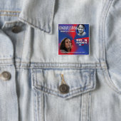 Vice President Elect Kamala Harris Vierkante Button 5,1 Cm (In situ)