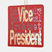 Vice President Extraordinaire Keramisch Ornament (Links)