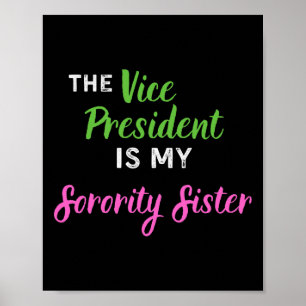 Vice President is mijn zuster van de studentenvere Poster