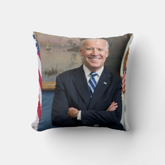  vice-President Joe Biden Portrait Kussen (Voorkant)