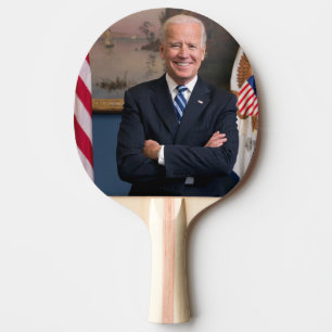 Vice-President Joe Biden van het Obama-voorzitters Tafeltennisbatje