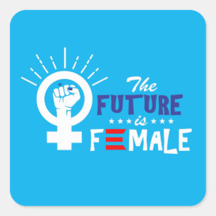 Vice-President Kamala Harris Future is Vrouw Vierkante Sticker