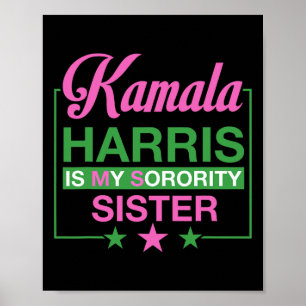 Vice-President Kamala Harris is mijn zusje Poster