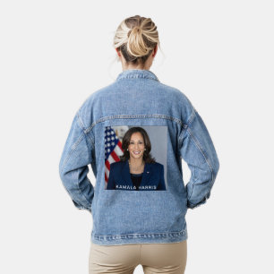 Vice President Kamala Harris Officiële foto Vrouwe Denim Jacket