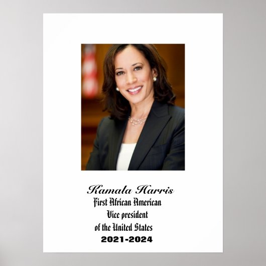 VICE PRESIDENT KAMALA HARRIS POSTER (Voorkant)