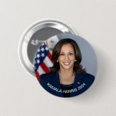 Vice-President Kamala Harris Ronde Button 5,7 Cm (Voorkant /achterkant)