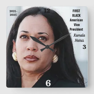 VICE-PRESIDENT KAMALA HARRIS VIERKANTE KLOK