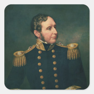 Viceadmiraal Robert Fitzroy Vierkante Sticker