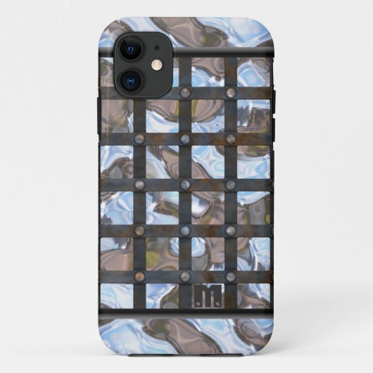 Vicegate Modern Chic Monogram Case-Mate iPhone Case (Achterkant)