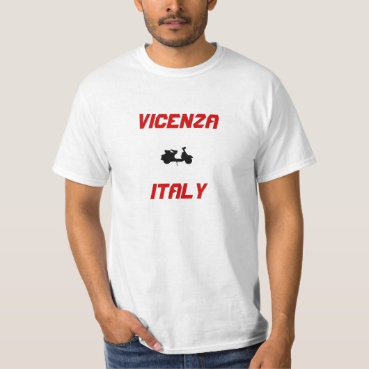 Vicenza, Italië Scooter T-shirt (Voorkant)
