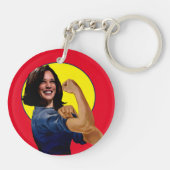 VicePresident Kamala Harris als Rosie Sleutelhanger (Achterkant)