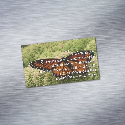 Viceroy Butterfly Beauful Natuur Fotografie Magnetisch Visitekaartje (Voorbeeld)