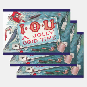  Vices Party, gokken Drink roken Inpakpapier Vel