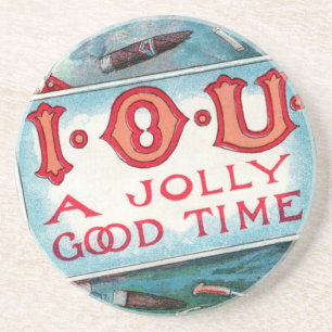  Vices Party, gokken Drink roken Zandsteen Onderzetter