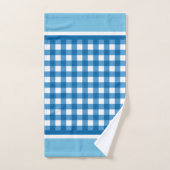 Vichy Bleu à Carreaux (Serviette à main)
