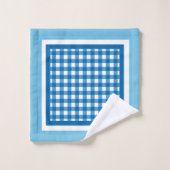 Vichy Bleu à Carreaux (Gant de toilette)