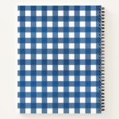 Vichy Bleu marine Notitieboek (Achterkant)