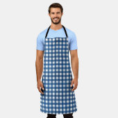 Vichy Bleu marine Schort (Gedragen)