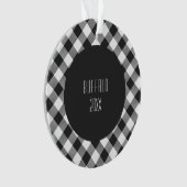 Vichy Buffalo Blanc et Noir Plaid Highland (devant)