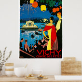 Vichy, comite des fetes Poster Vintage voyage (Cuisine)