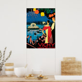 Vichy - France - Vintage Travel Poster (Keuken)