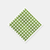 Vichy groen servet (Hoek)