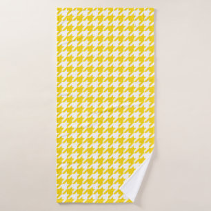 Vichy jaune et blanc à carreaux pied de poule
