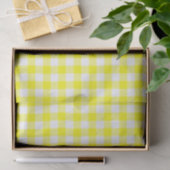 Vichy Jaune Tissuepapier (Geschenk)