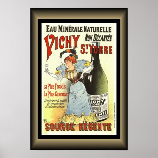 'Vichy Saint-Yorre Natural Mineral Water ~ * ~ Poster (Voorkant)