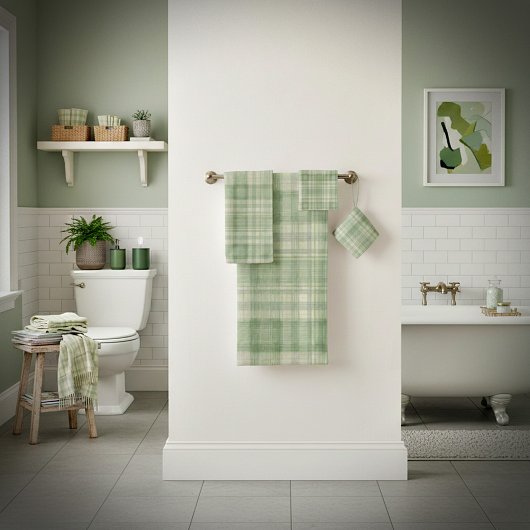 Vichy vert sauge clair