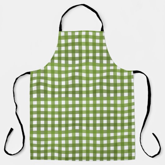 Vichy Vert Schort (Voorkant)