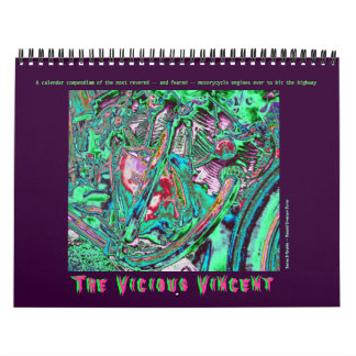 Vicious Vincent Motorcycle Engine 2014 Kalender