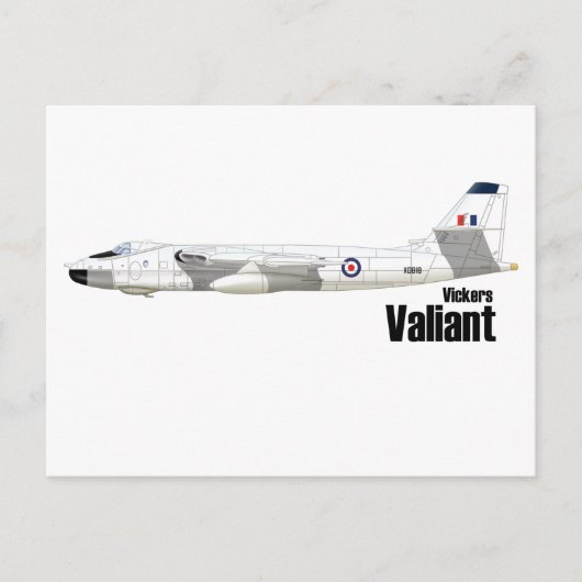 Vickers Valiant Briefkaart (Voorkant)