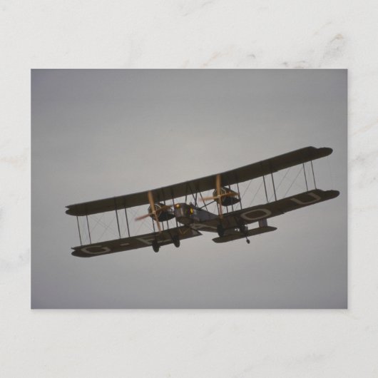 Vickers Vimy, WWI-bommenwerper Briefkaart (Voorkant)